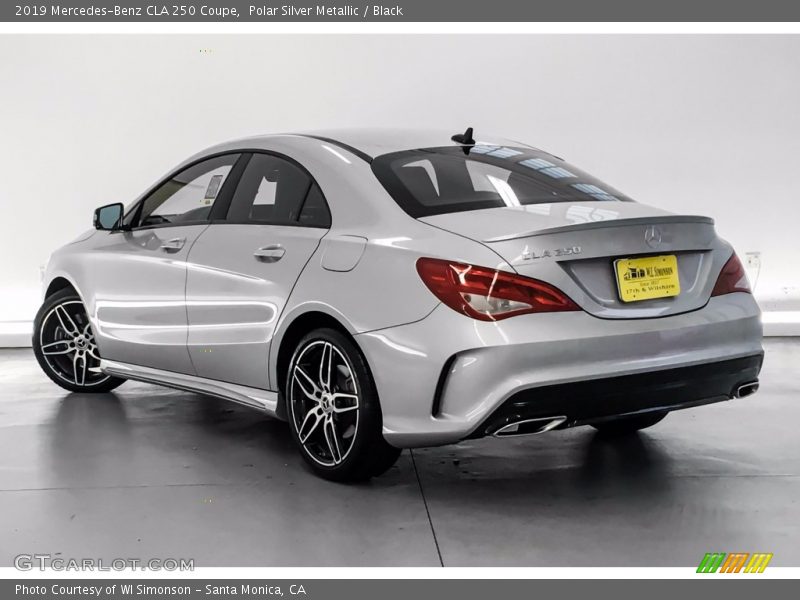 Polar Silver Metallic / Black 2019 Mercedes-Benz CLA 250 Coupe