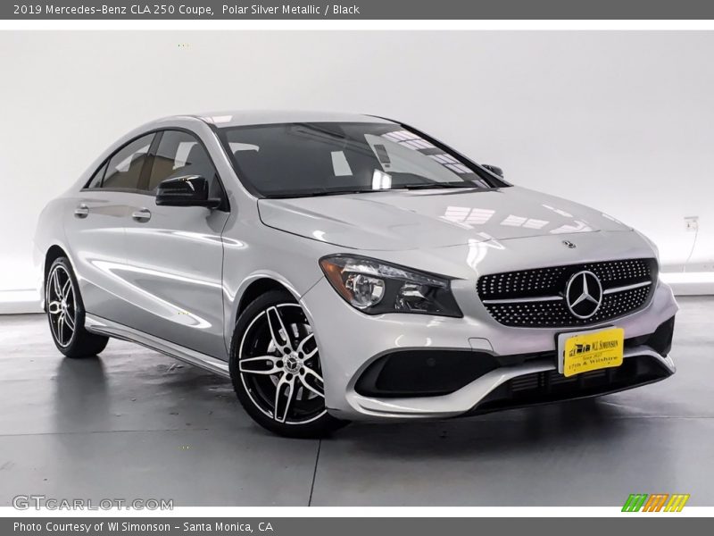 Polar Silver Metallic / Black 2019 Mercedes-Benz CLA 250 Coupe
