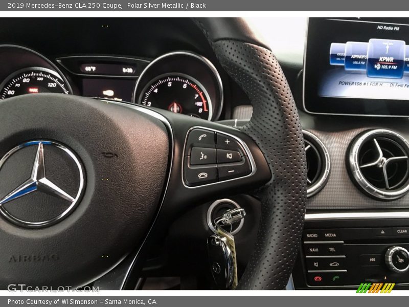 Polar Silver Metallic / Black 2019 Mercedes-Benz CLA 250 Coupe