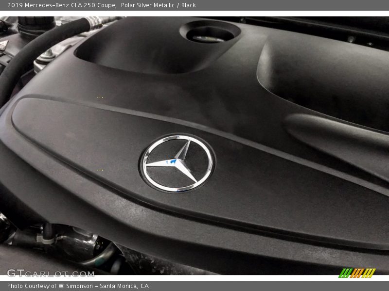 Polar Silver Metallic / Black 2019 Mercedes-Benz CLA 250 Coupe