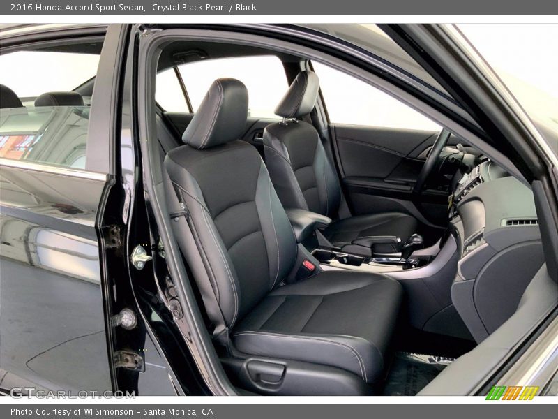 Crystal Black Pearl / Black 2016 Honda Accord Sport Sedan