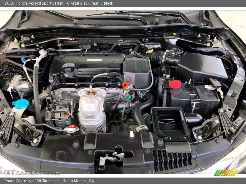 Crystal Black Pearl / Black 2016 Honda Accord Sport Sedan