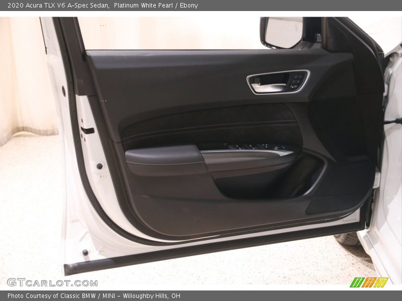 Platinum White Pearl / Ebony 2020 Acura TLX V6 A-Spec Sedan