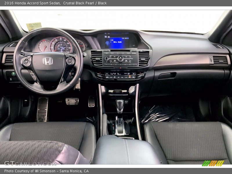Crystal Black Pearl / Black 2016 Honda Accord Sport Sedan
