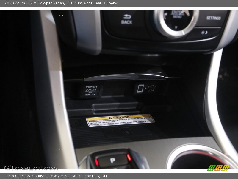 Platinum White Pearl / Ebony 2020 Acura TLX V6 A-Spec Sedan