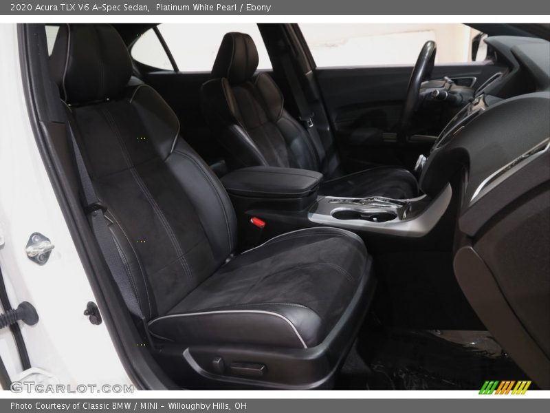 Platinum White Pearl / Ebony 2020 Acura TLX V6 A-Spec Sedan