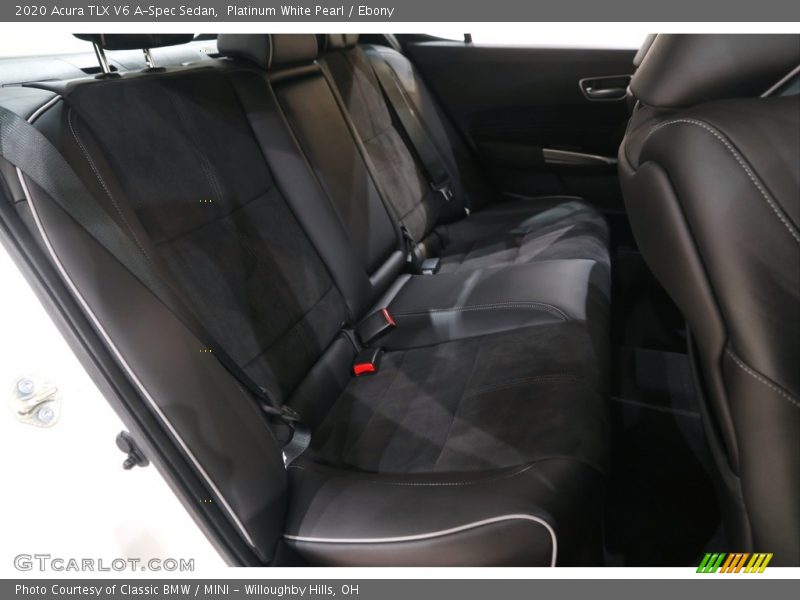Platinum White Pearl / Ebony 2020 Acura TLX V6 A-Spec Sedan