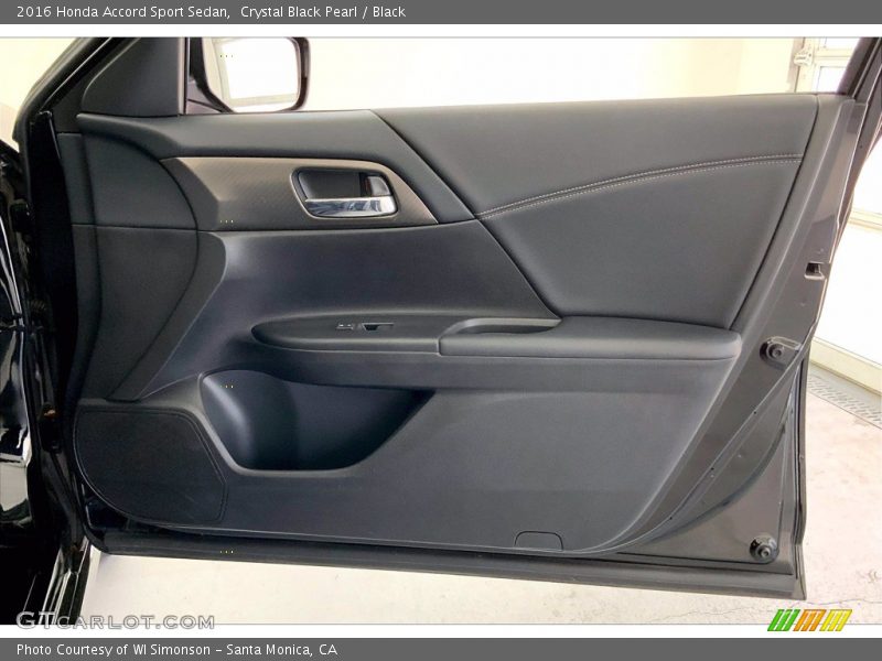 Crystal Black Pearl / Black 2016 Honda Accord Sport Sedan