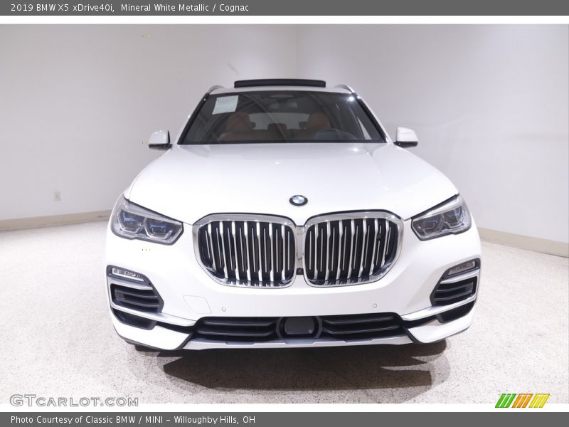Mineral White Metallic / Cognac 2019 BMW X5 xDrive40i
