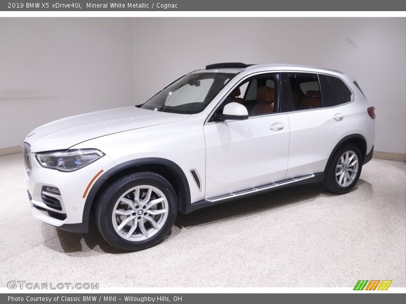 Mineral White Metallic / Cognac 2019 BMW X5 xDrive40i