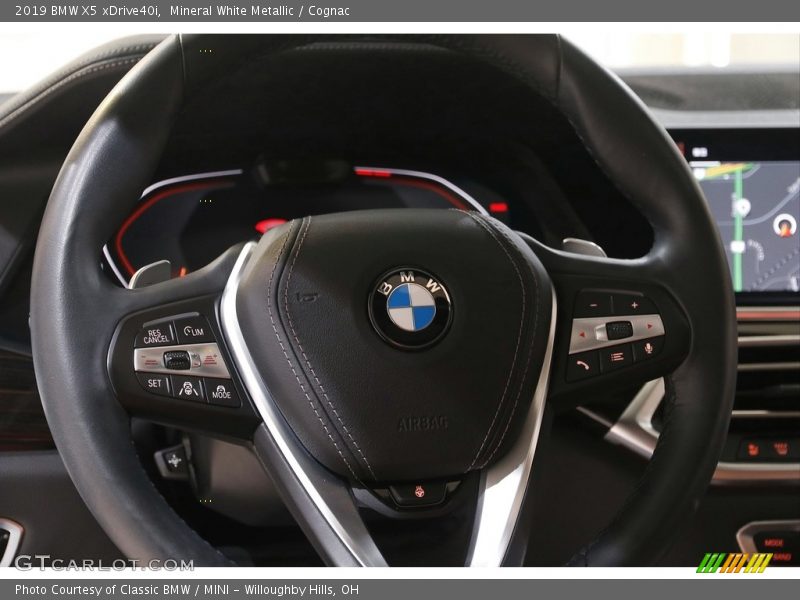Mineral White Metallic / Cognac 2019 BMW X5 xDrive40i