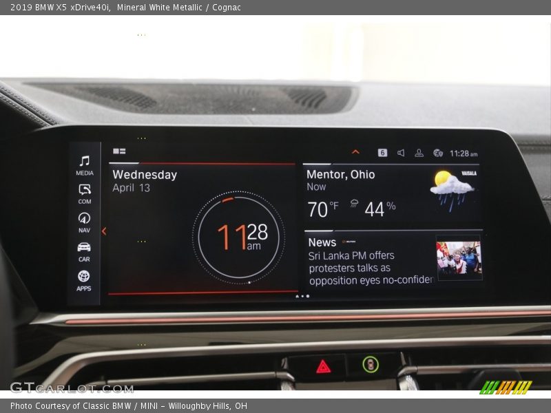 Mineral White Metallic / Cognac 2019 BMW X5 xDrive40i