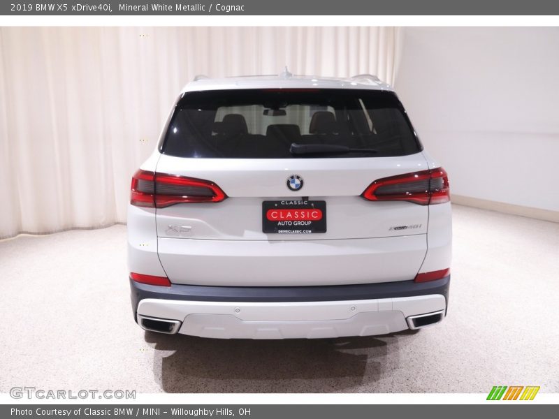 Mineral White Metallic / Cognac 2019 BMW X5 xDrive40i