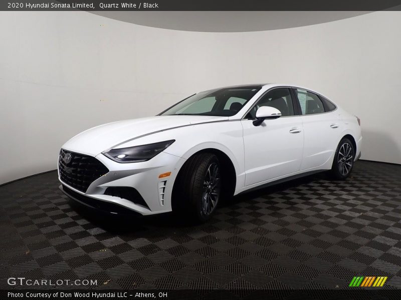 Quartz White / Black 2020 Hyundai Sonata Limited