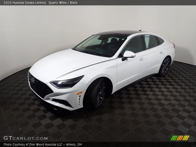 Quartz White / Black 2020 Hyundai Sonata Limited