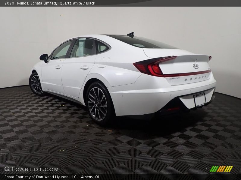 Quartz White / Black 2020 Hyundai Sonata Limited