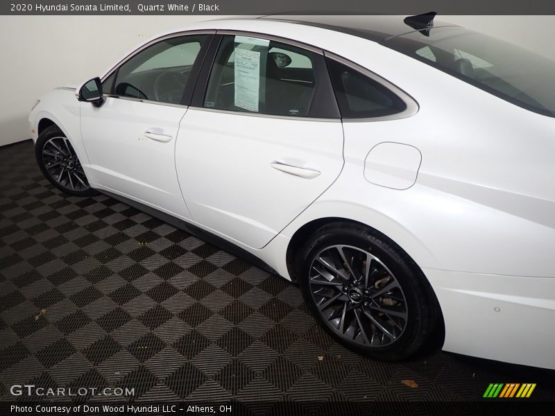 Quartz White / Black 2020 Hyundai Sonata Limited