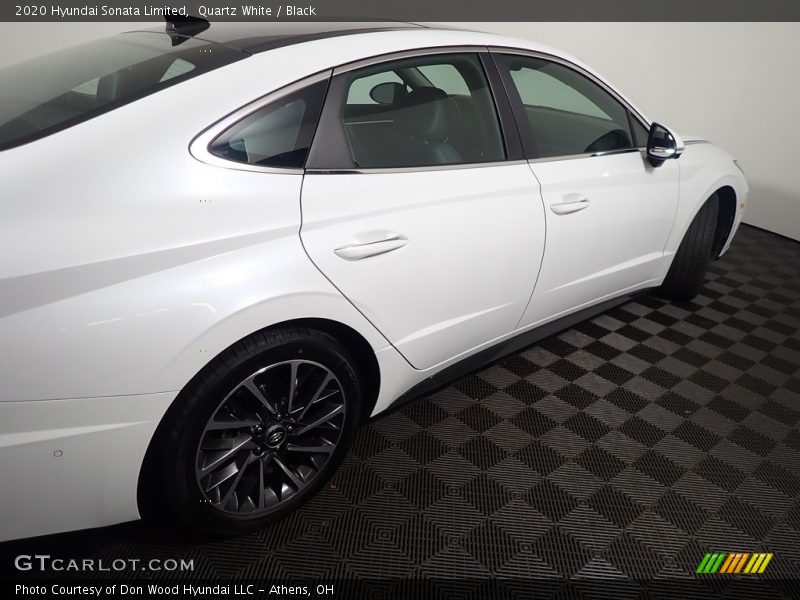 Quartz White / Black 2020 Hyundai Sonata Limited