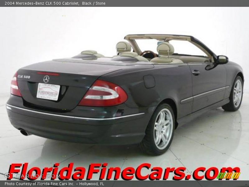 Black / Stone 2004 Mercedes-Benz CLK 500 Cabriolet
