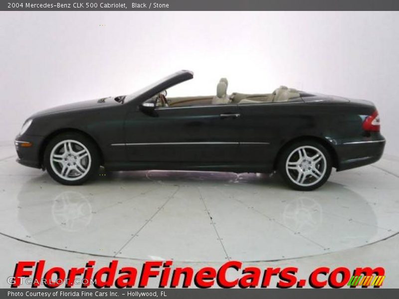 Black / Stone 2004 Mercedes-Benz CLK 500 Cabriolet
