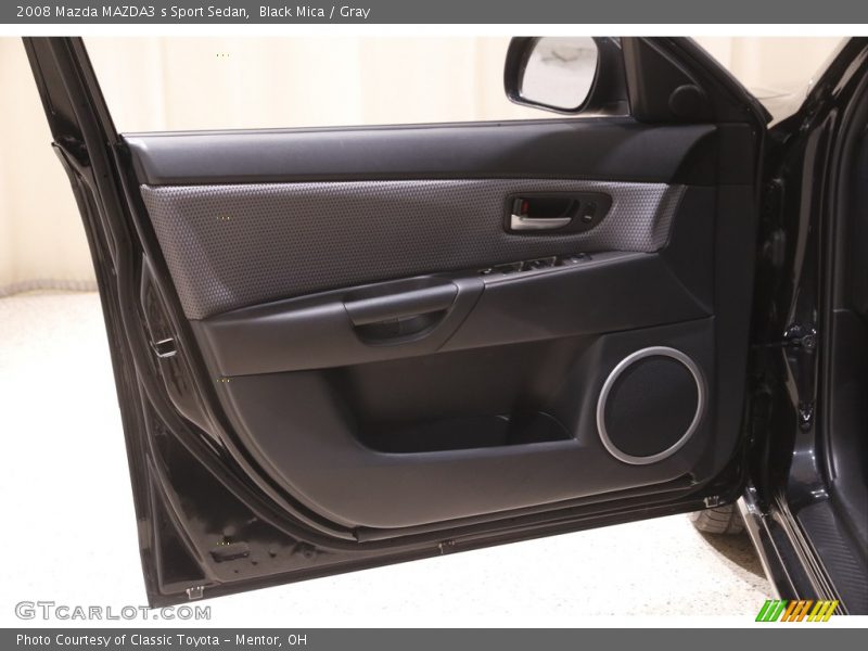 Black Mica / Gray 2008 Mazda MAZDA3 s Sport Sedan