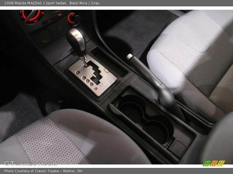 Black Mica / Gray 2008 Mazda MAZDA3 s Sport Sedan