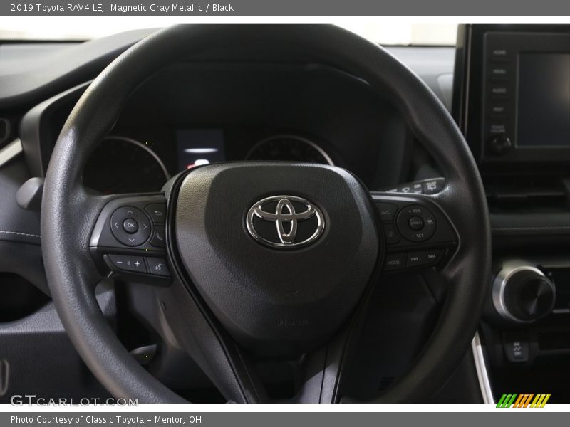 Magnetic Gray Metallic / Black 2019 Toyota RAV4 LE
