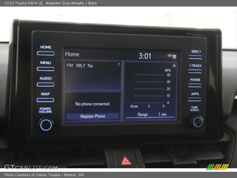 Magnetic Gray Metallic / Black 2019 Toyota RAV4 LE