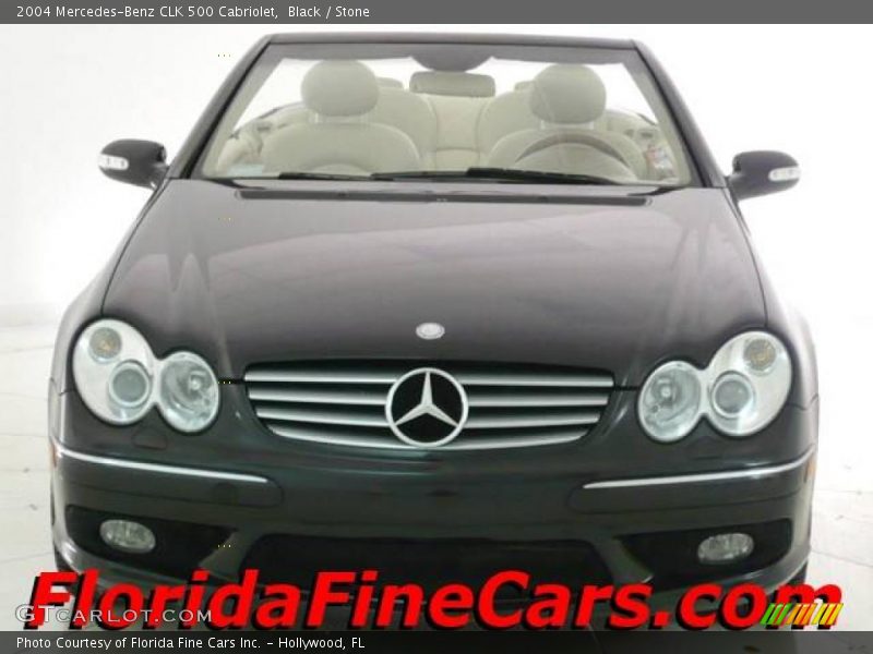 Black / Stone 2004 Mercedes-Benz CLK 500 Cabriolet