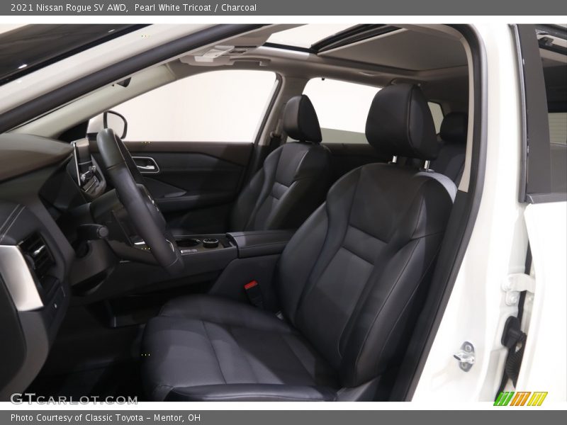 Pearl White Tricoat / Charcoal 2021 Nissan Rogue SV AWD