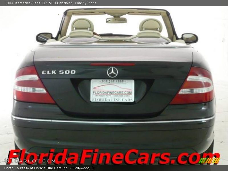 Black / Stone 2004 Mercedes-Benz CLK 500 Cabriolet