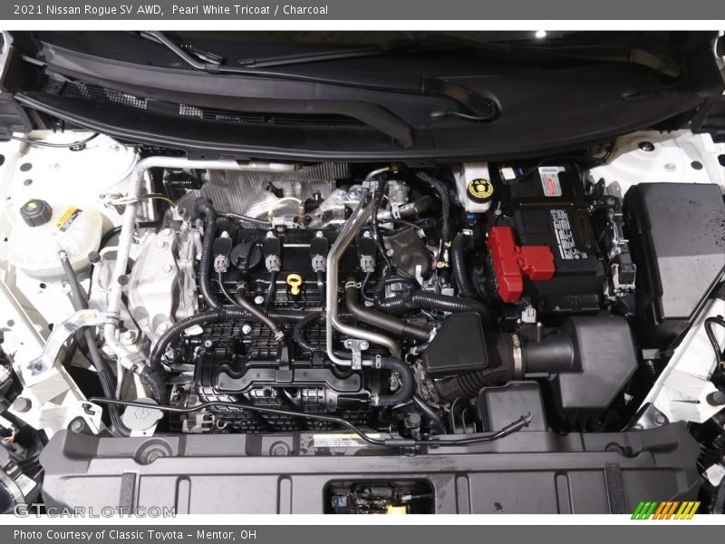 Pearl White Tricoat / Charcoal 2021 Nissan Rogue SV AWD