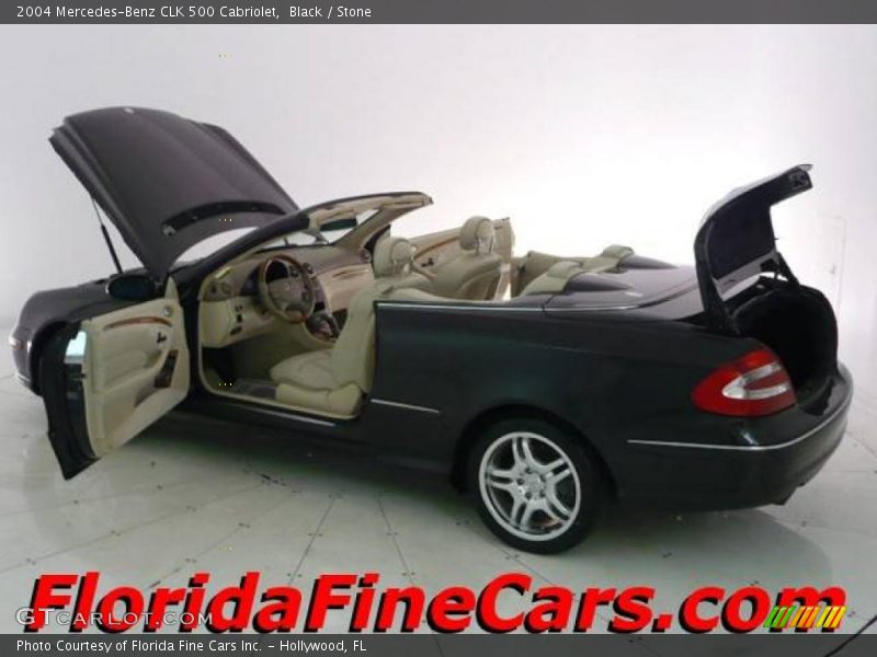 Black / Stone 2004 Mercedes-Benz CLK 500 Cabriolet