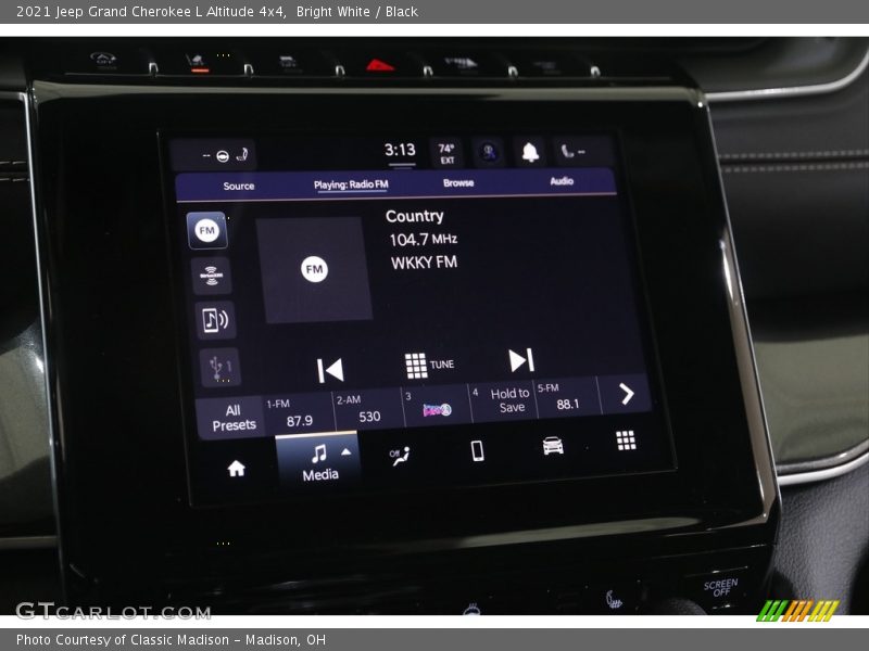 Bright White / Black 2021 Jeep Grand Cherokee L Altitude 4x4