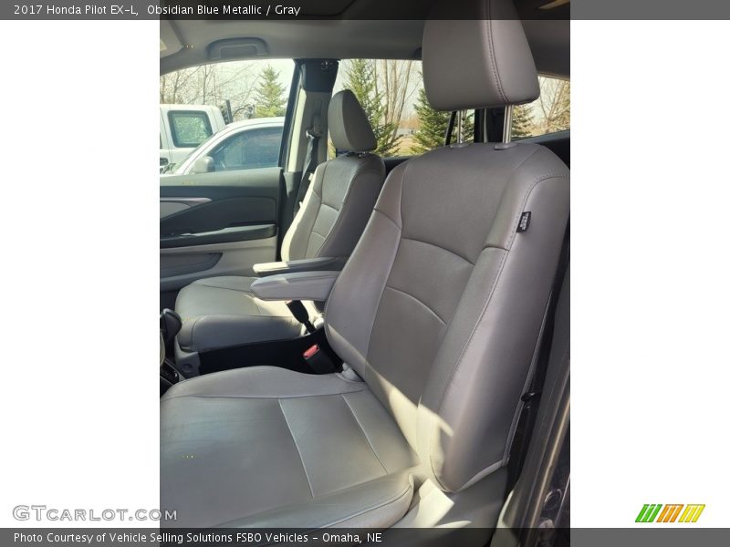 Obsidian Blue Metallic / Gray 2017 Honda Pilot EX-L