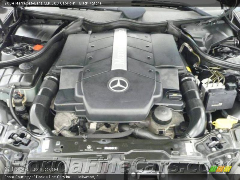 Black / Stone 2004 Mercedes-Benz CLK 500 Cabriolet