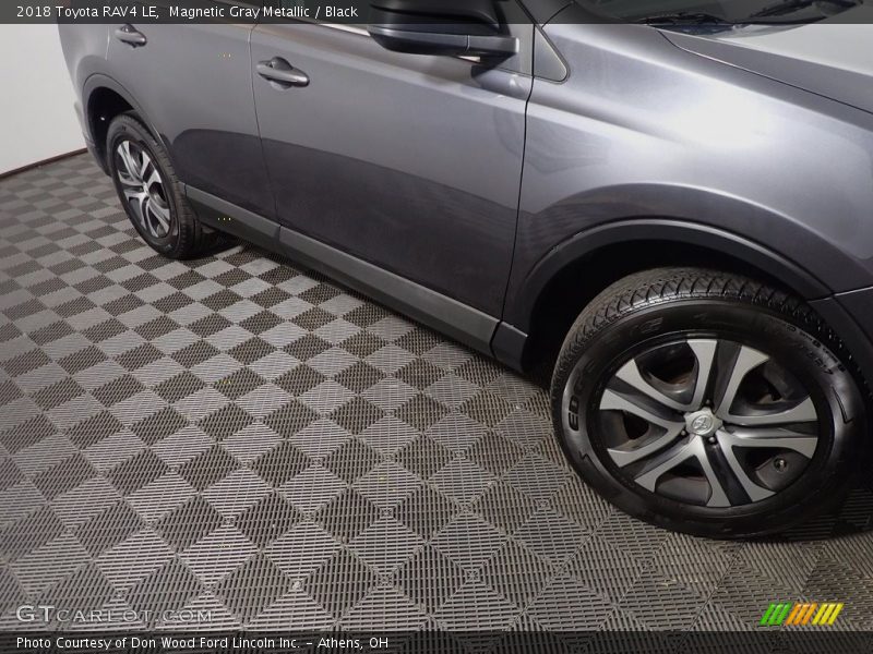 Magnetic Gray Metallic / Black 2018 Toyota RAV4 LE