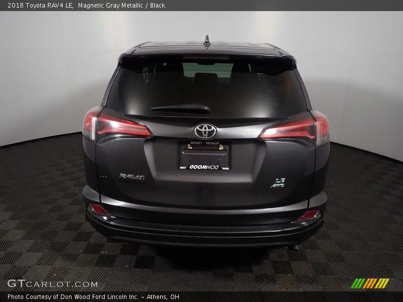 Magnetic Gray Metallic / Black 2018 Toyota RAV4 LE