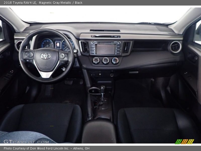 Magnetic Gray Metallic / Black 2018 Toyota RAV4 LE