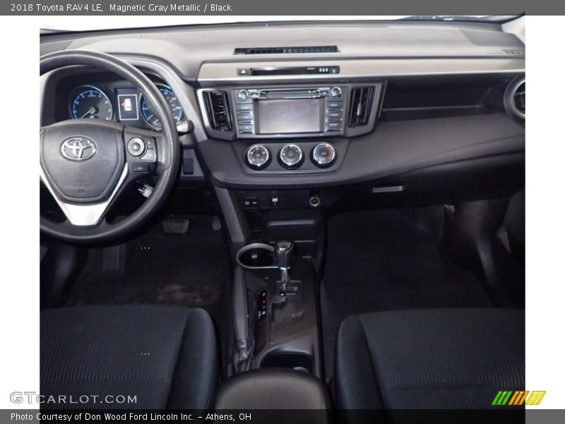Magnetic Gray Metallic / Black 2018 Toyota RAV4 LE