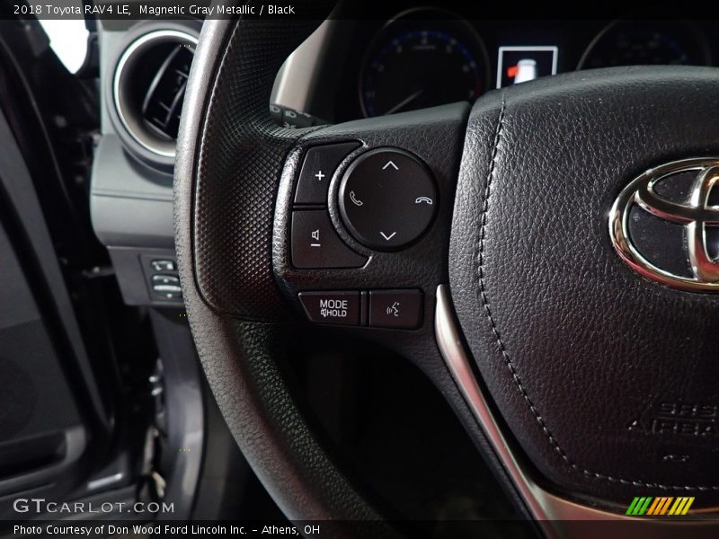 Magnetic Gray Metallic / Black 2018 Toyota RAV4 LE