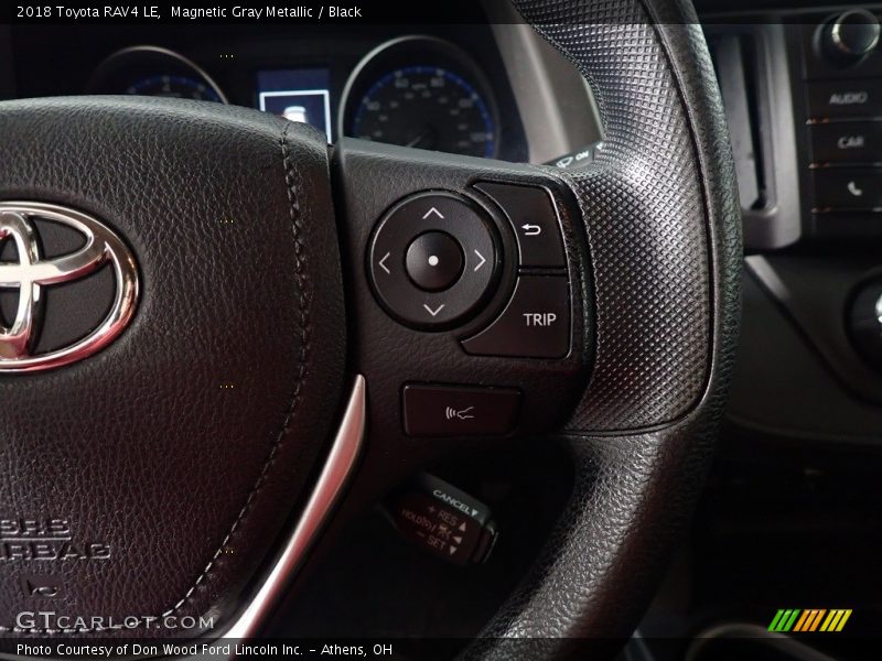 Magnetic Gray Metallic / Black 2018 Toyota RAV4 LE