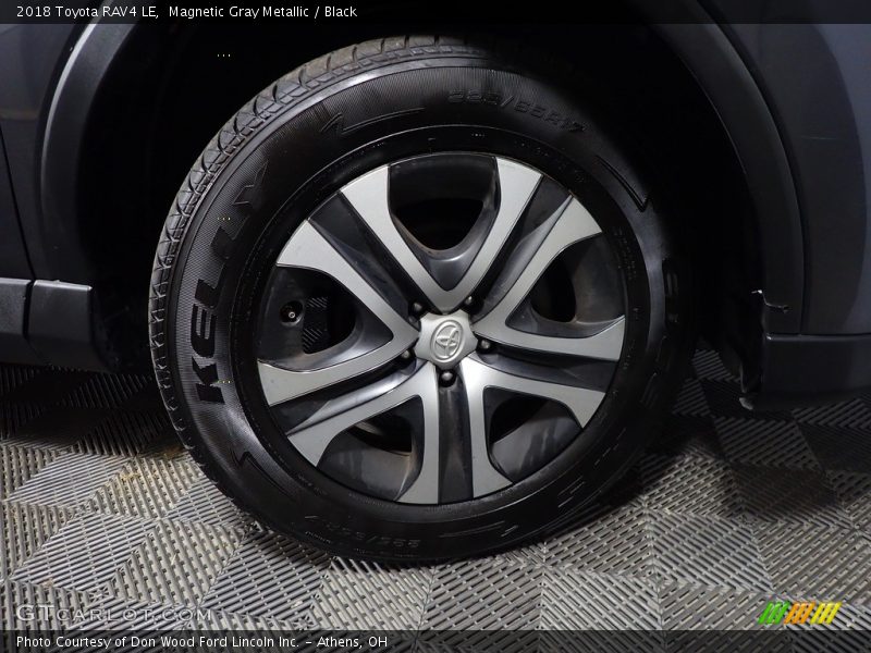 Magnetic Gray Metallic / Black 2018 Toyota RAV4 LE