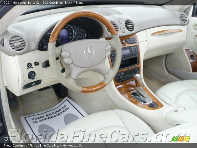 Black / Stone 2004 Mercedes-Benz CLK 500 Cabriolet