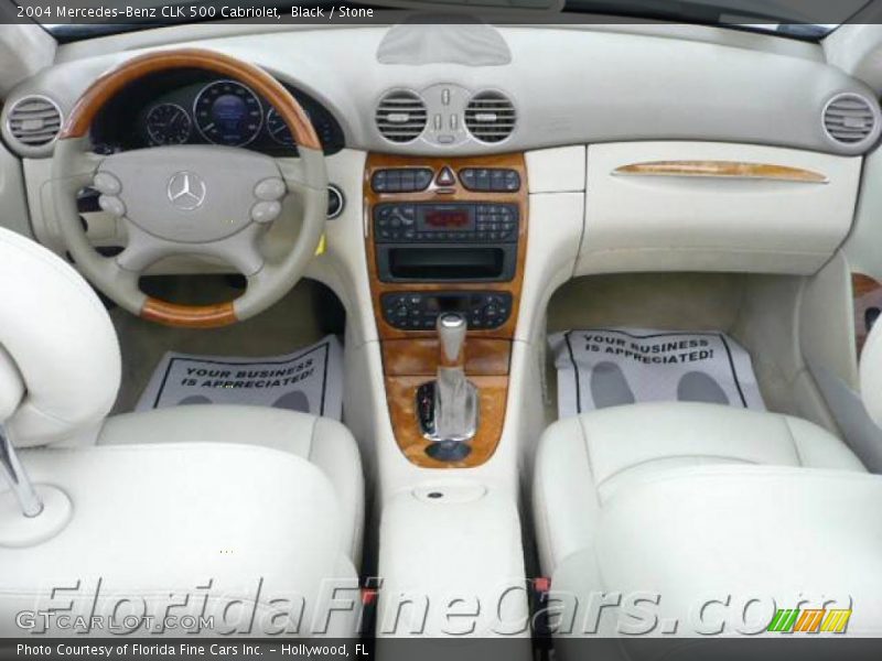 Black / Stone 2004 Mercedes-Benz CLK 500 Cabriolet