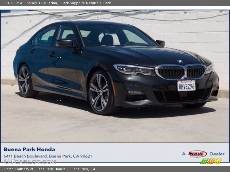 Black Sapphire Metallic / Black 2019 BMW 3 Series 330i Sedan