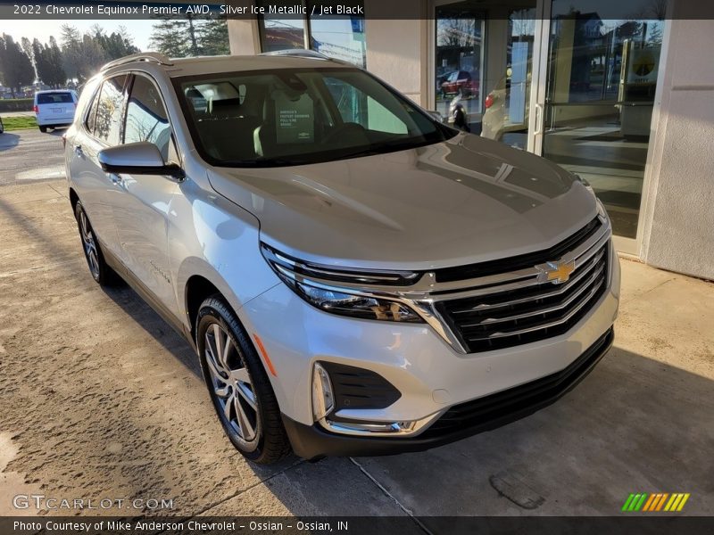 Silver Ice Metallic / Jet Black 2022 Chevrolet Equinox Premier AWD