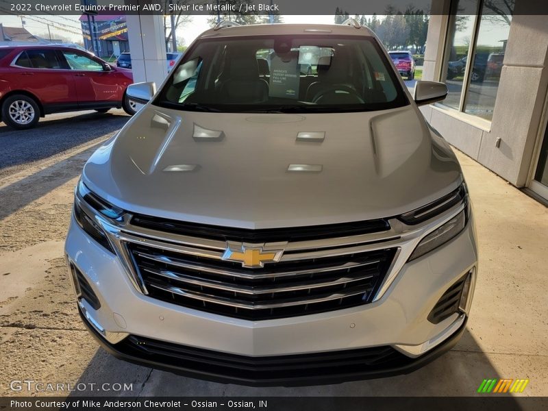 Silver Ice Metallic / Jet Black 2022 Chevrolet Equinox Premier AWD