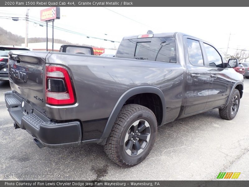 Granite Crystal Metallic / Black 2020 Ram 1500 Rebel Quad Cab 4x4