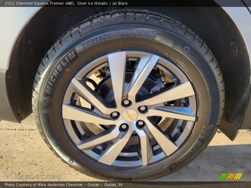 Silver Ice Metallic / Jet Black 2022 Chevrolet Equinox Premier AWD